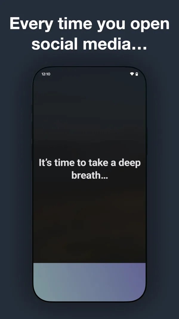 one sec breathing intervention on Android