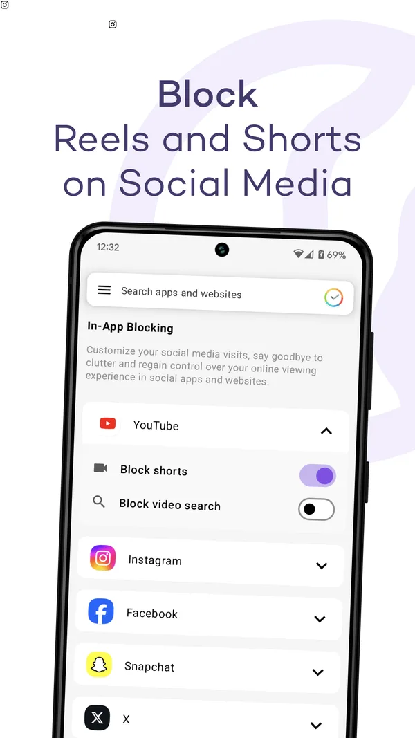 StayFree Android blocking controls